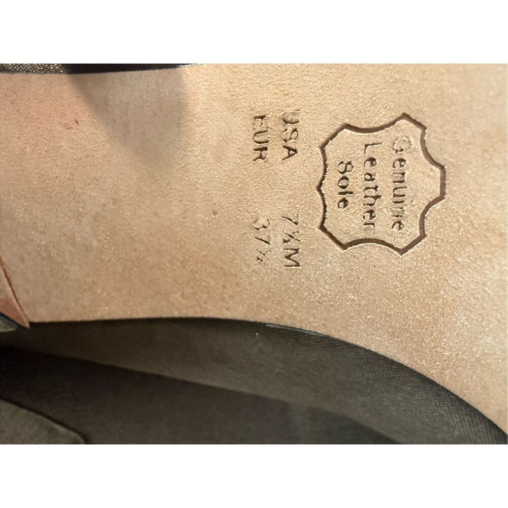 Nina Shoes Evening Formal Satin Dressy Copper Brown Bow Kitten Heels 7.5 Point T - Picture 8 of 9